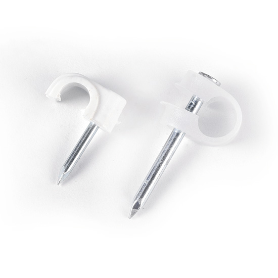 ABRAÇADEIRAS P/COAXIAL TELEVES- (Cx. c/100 Unid.)