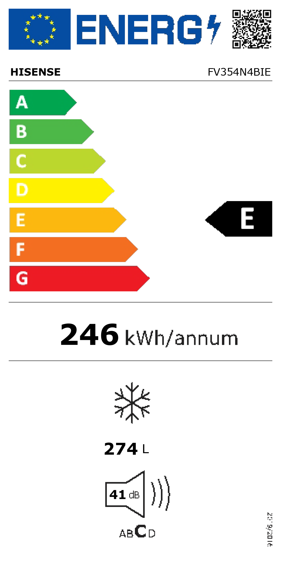 Etiqueta Energética do Produto