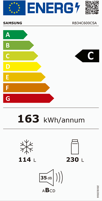 Etiqueta Energética do Produto