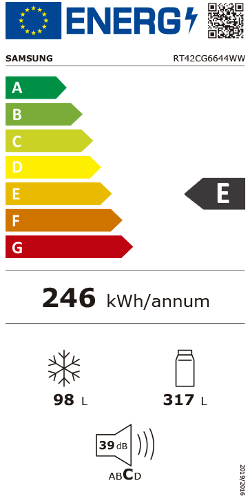 Etiqueta Energética do Produto