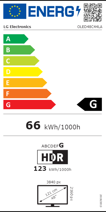 Etiqueta Energética do Produto