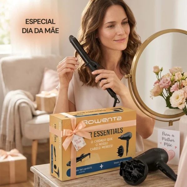 Pack Hair Rowenta CF322LF0 + CV6430F0 | Secador e Modelador de Cabelo