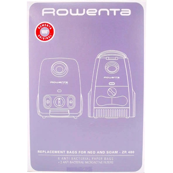 Saco antibacteriano p/asp Rowenta - ZR 480