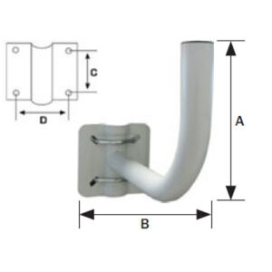 Suporte parede 32 L65 – Teka