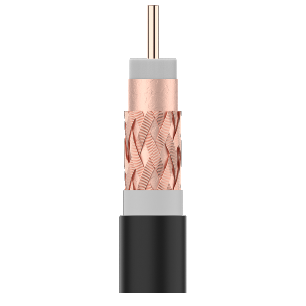 MTS cabo coaxial T-100 plus ITED2 preto televes-(enc. min. 100MTS)