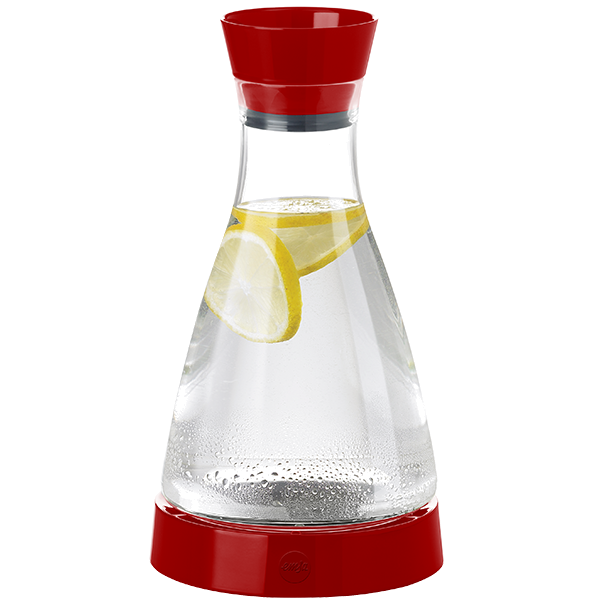 Garrafa refrig. flow slim plástico 1L Tefal vermelha - K3058112