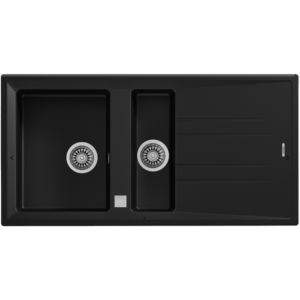 Lava louça Teka – stone 60 B-TG 1 1/2 C 1E – black carbon