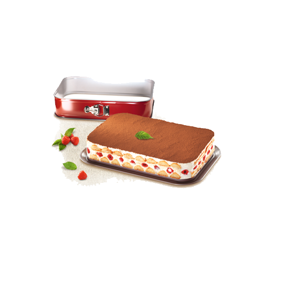 Forma retangular C/ fundo amovível Tefal delibake 36X24CM - J1640514